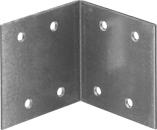  Мебельный широкий уголок УМШ-1.5 25х25х25 х 1.5мм белый цинк ЗУБР (50 шт) 