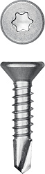  Нержавеющие саморезы DS-C с потайной головкой, 16 х 4.2 мм, 500 шт, KRAFTOOL 