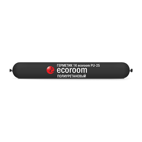  Герметик полиуретановый Ecoroom PU-25 (0,6 л) серый 