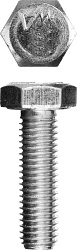 Болт с шестигранной головкой М6x50мм, ГОСТ 7798-70, кл.пр. 5.8, оцинк., 5кг ЗУБР "МАСТЕР" 