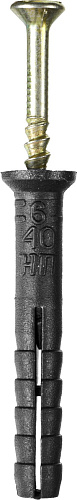  Дюбель-гвоздь полипропиленовый, потайный бортик, 6 x 40 мм, 125 шт STAYER "MASTER" 