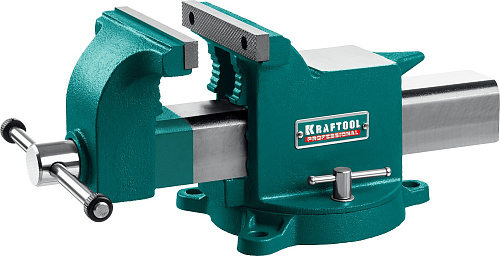  KRAFTOOL STEEL, 150 мм, стальные слесарные тиски 
