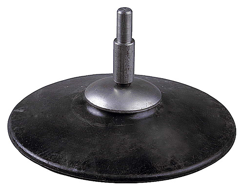  Тарелка опорная резиновая для дрели под круг фибровый, d 125 мм, шпилька d 8 мм ЗУБР "МАСТЕР" 