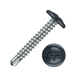  Саморез STALMAX LSP-S 4,2х13 (RAL 7024) ПШ со сверлом (арт. 10386) оцинкованная сталь (уп. 500 шт) 