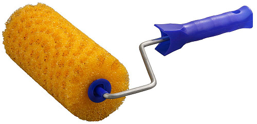  Валик STAYER "PROFI" СТРУКТУРНЫЙ ПОРОЛОН В ГОРОШЕК малярный в сборе, бюгель 6мм, 80x180мм 