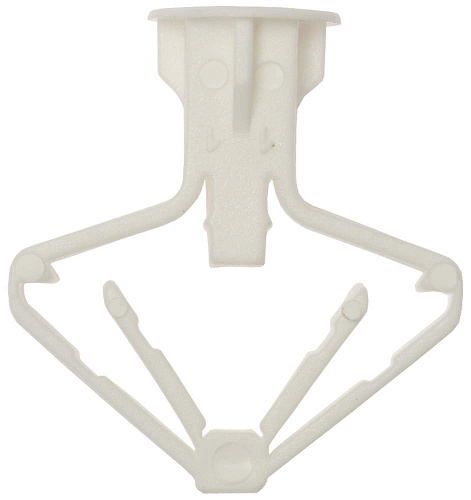  Дюбель 10 х 50 мм "бабочка" полипропиленовый, для гипсокартона, 100 шт ЗУБР "МАСТЕР" 