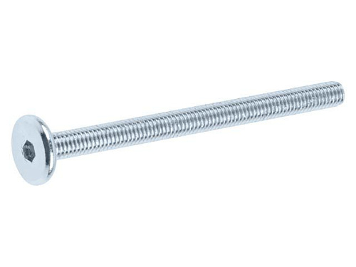  Винт М6х70 мм с плоск. голов. и внутр. шестигр., цинк (100 шт в карт. уп.) STARFIX 