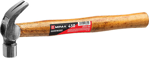  MIRAX 450 г молоток-гвоздодёр, деревянная рукоятка 