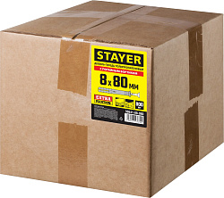  Полипропиленовый дюбель-гвоздь потайный бортик 8x80 мм Stayer 800 шт. 30641-08-080 