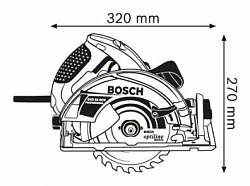  Пила дисковая "Bosch" GKS 65 GCE 0.601.668.900 