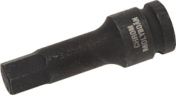  Головка торцовая H19 ударная (1/2"), HEX, Cr-Mo, фосфатированная, KRAFTOOL "INDUSTRIE QUALITAT" 
