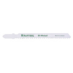  Полотна KRAFTOOL для эл/лобзика, Bi-Metall, по металлу (1,5-2мм), US-хвост., шаг 1,2мм, 55мм, 2шт 
