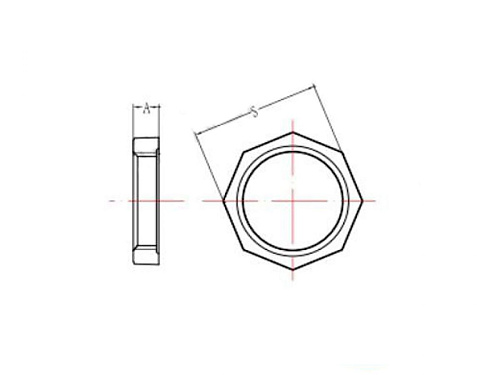  Контргайка 1 1/4" чугун оцинк., AV Engineering 