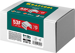  KRAFTOOL 13  мм скобы для степлера плоские тип 53F, 5000 шт 