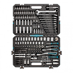  Набор инструментов 216 предметов, 120 зубьев, CrV 1/2", 3/8", 1/4"// Gross 