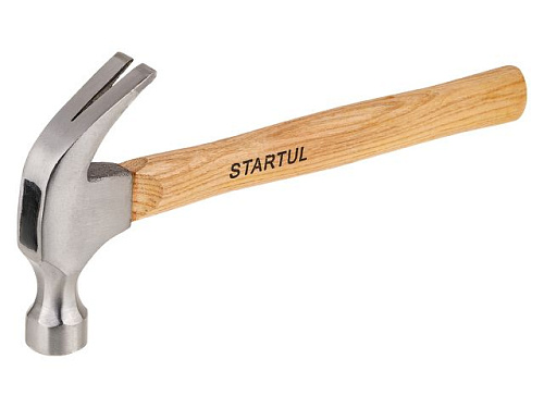  Молоток-гвоздодер 560г с дер.рукояткой STARTUL "Master"(ST2002) 