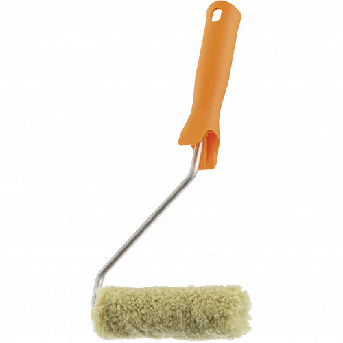  Мини-валик в сборе "Фасадные работы",110 мм,ворс 12мм,D16мм,Dруч.6мм,полиакрил,полиэстер// Сибртех 