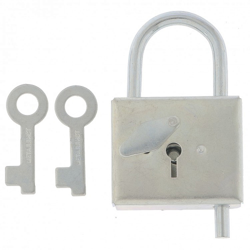  Замок навесной-контрольный, цинк, (Металлист) 