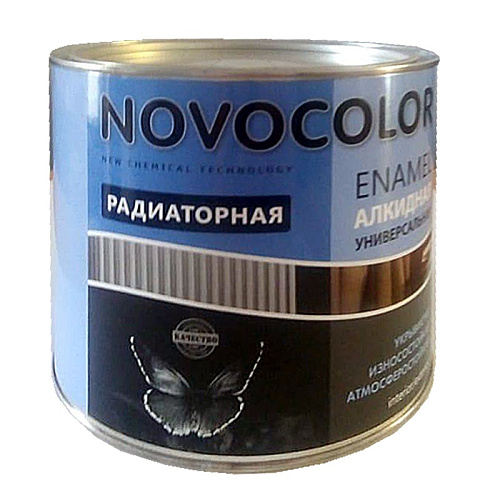  Эмаль для радиаторов Novocolor белая (1,9 кг) 