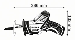  Пила сабельная аккумуляторная "Bosch" GSA 10.8V-LI (без акк.) 0.601.64L.902 