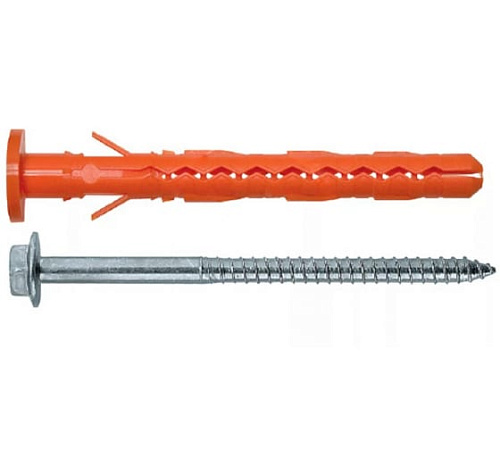  Дюбель MBRK-STB 10x100 фасадн. с борт. HEX/T40 оцинк. (200 шт.) 