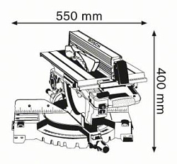  Пила торцовочная "Bosch" GTM 12 JL 0.601.B15.001 