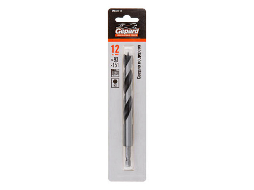  Сверло по дереву 12х93х151 шестигр. GEPARD 