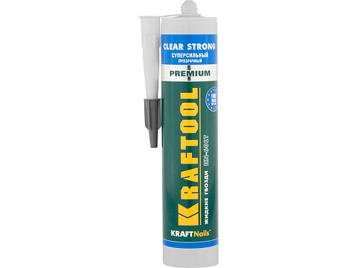  Клей монтажный KRAFTOOL KraftNails Premium KN-915, водост. с антисеп., для ванн и душ., 310мл 