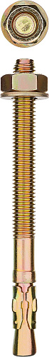  Анкер клиновой, М12 x 100 мм, 25 шт, желтопассивированный, ЗУБР 