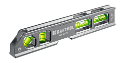  Брусковый магнитный уровень Kraftool 8-в-1 20 см Billet 