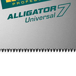  Ножовка универсальная "Alligator 7", 450 мм, 7 TPI 3D зуб, KRAFTOOL 