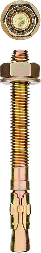  Анкер клиновой, М12 x 115 мм, 25 шт, желтопассивированный, ЗУБР 