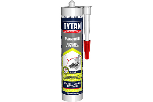  TYTAN PROFESSIONAL герметик акриловый, малярный, белый 280 мл 