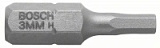 Бита - насадка "Bosch" Extra Hart 25мм HEX 2.5 (3шт) 2.607.001.720