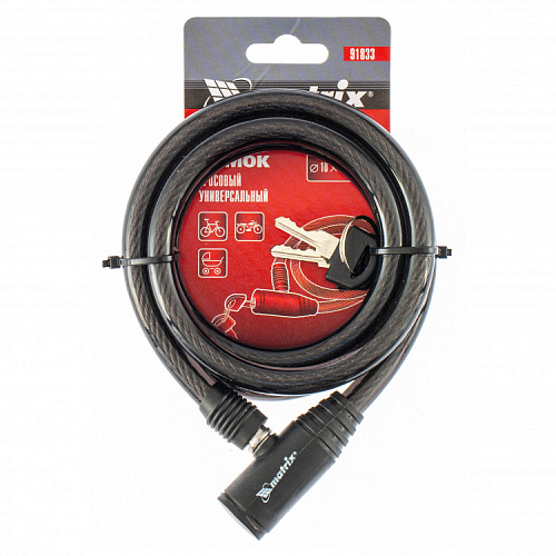  Замок тросовый универсальный, 10 х 1200 мм// Matrix 