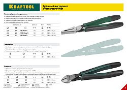  Бокорезы KRAFTOOL "PowerPro", CrMo-сталь, покрытие оксидированное с полировкой, 160мм 