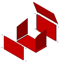  Ящик для песка 0,5 м³  (разобраный) 