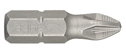  Биты кованые, PZ2, 25мм, 2шт хромомолибденовая сталь, тип хвостовика C 1/4", ЗУБР "МАСТЕР" 