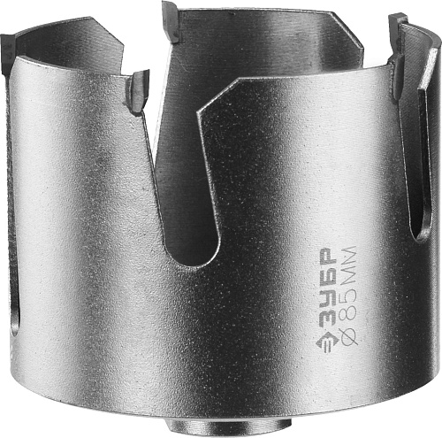  Коронка 85мм твердосплав резцы, бетон, кирпич, керам ,гипсокартон. ЗУБР "ПРОФИ" "ПРОУНИВЕРСАЛ" 