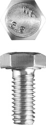  Болт с шестигранной головкой М5x10мм, ГОСТ 7798-70, кл.пр. 5.8, оцинк., 5кг ЗУБР "МАСТЕР" 