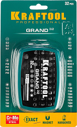  Набор бит GRAND-32, 32 предмета, Cr-Mo, KRAFTOOL 26083-H32 