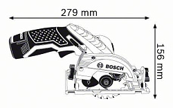  Пила дисковая аккумуляторная "Bosch" GKS 10,8 V-LI 0.601.6A1.001 