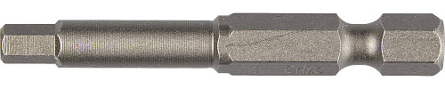  Биты торсионные кованые HEX3, 50мм, 2шт. обточ, Cr-Mo сталь, C 1/4", KRAFTOOL ЕХPERT 