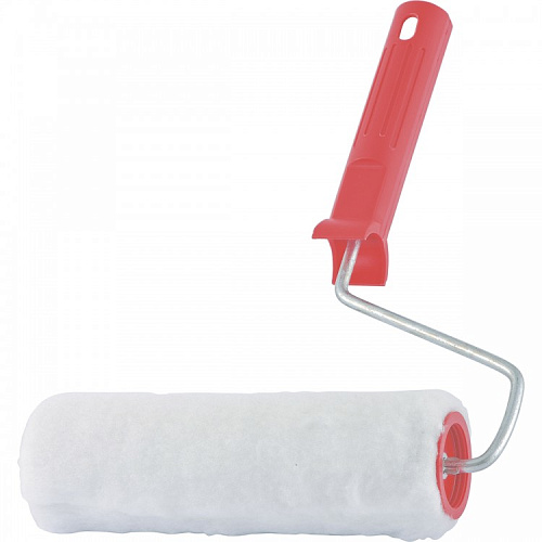  Валик "Искусственный мех", в сборе, 100 мм, D – 48 мм, D ручки – 6 мм, крепление шплинтом // Сибртех 