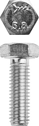  Болт с шестигранной головкой М8x25мм, ГОСТ 7798-70, кл.пр. 5.8, оцинк., 5кг ЗУБР "МАСТЕР" 