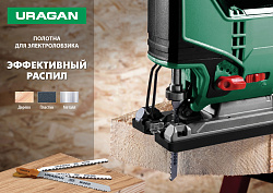  Полотна T244D HCS по дереву фанере ДСП T-хвост шаг 4 мм 100/75 мм 2 шт. Uragan 159477-4_z02  