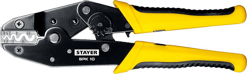  CS-10 пресс-клещи для втулочных наконечников 0.25 - 10 мм.кв,  STAYER Professional 