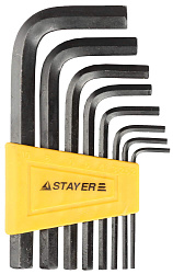  Набор ключей имбусовых, 2 - 10мм, 8 шт STAYER "STANDARD" 