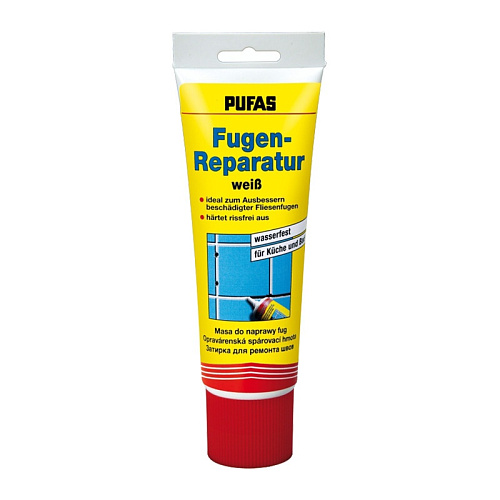  Затирка для ремонта швов Pufas Fugenreparatur, белая, 0,4 кг 