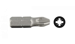  Биты кованые, PZ1, 25мм, 2шт хромомолибденовая сталь, тип хвостовика C 1/4", ЗУБР "МАСТЕР" 